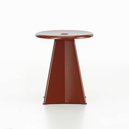 Sgabello Métallique metallo rosso / Jean Prouvé, 1936 - Vitra - Rosso giapponese - Acciaio