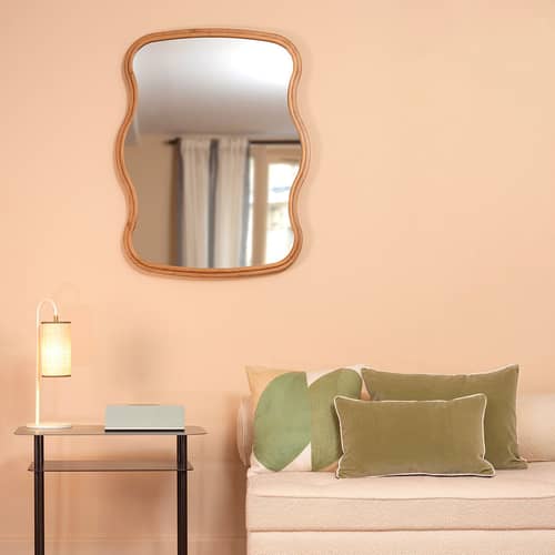 Wandspiegel Noto holz natur / Small - 70 x 90 cm / Eiche - Maison Sarah Lavoine - 70 x 90 cm / Eiche natur - Eiche, Glas