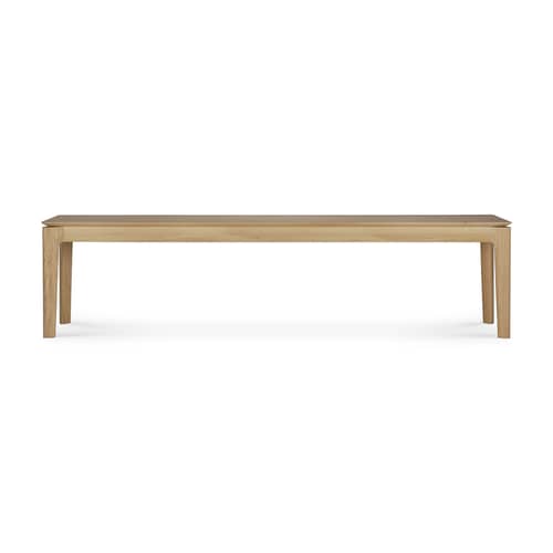 Banc Bok bois naturel / L 186 cm - Chêne massif - Ethnicraft - Chêne naturel - Chêne massif