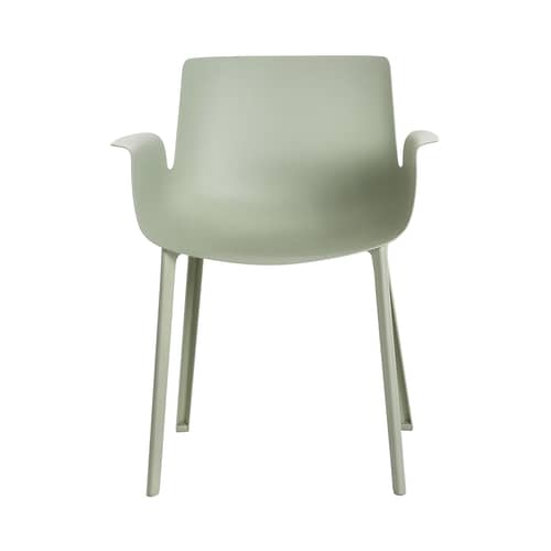 Fauteuil Piuma plastique vert - Kartell - Vert sauge - Thermoplastique polymère renforcé
