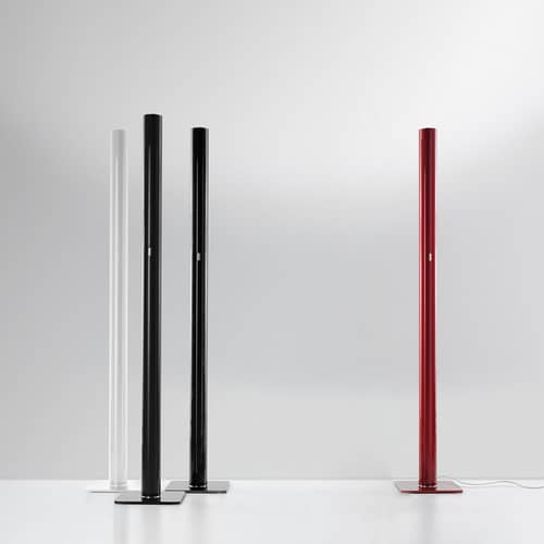 Ilio LED Floor lamp metal black / Bluetooth - H 175 cm - Artemide - Matt black - Painted aluminium, Painted steel