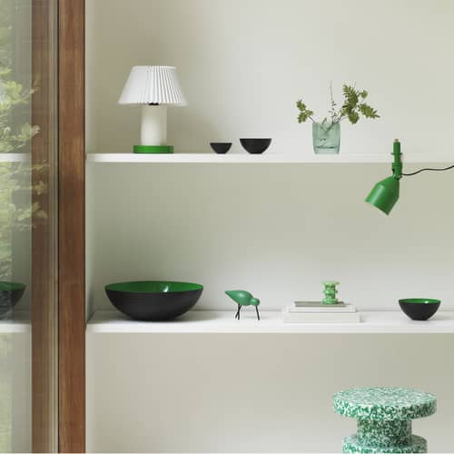 Lampada da tavolo Cellu metallo verde - Normann Copenhagen - Verde - Acciaio, Alluminio, PVC