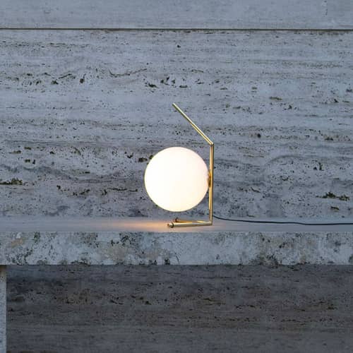 Lampada da tavolo IC T1 Low 10 Anniversary vetro oro / Oro 24k - Edizione numerata e firmata - Flos - Oro 24 carati (10 Anniversary) - Acciaio con finitura in oro 24 carati, vetro soffiato