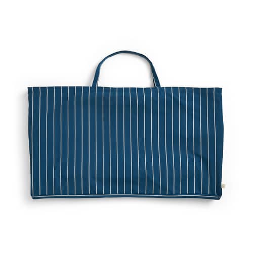 Outdoor Market 2-seater outdoor sofa textile blue / L 117 cm - Jasper Morrison - Hay - Blue - FSC-certified beech, Recycled polyester fabric