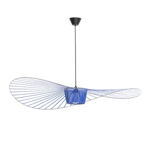 Pendelleuchte Vertigo plastikmaterial blau Mittel / Ø 140 cm - Constance Guisset, 2010 - Petite Friture - Kobaltblau - Glasfaser, Polyurhethan