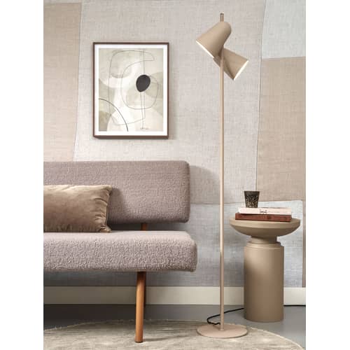 Stehleuchte Salamanca metall beige / 2 drehbare Spots - Metall - It\'s about Romi - Sandfarben - Stahl