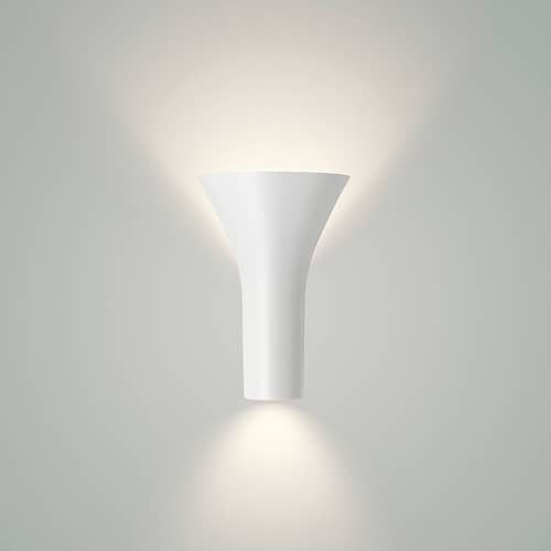 Applique Torche LED métal - Foscarini - Blanc - Aluminium verni
