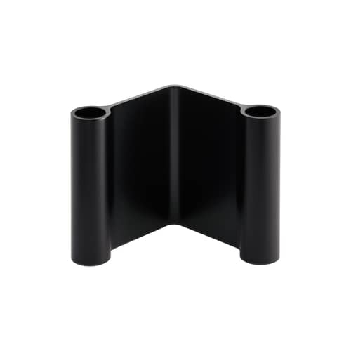 Candeliere Pair metallo nero / H 11 cm - Muuto - Nero - Alluminio anodizzato