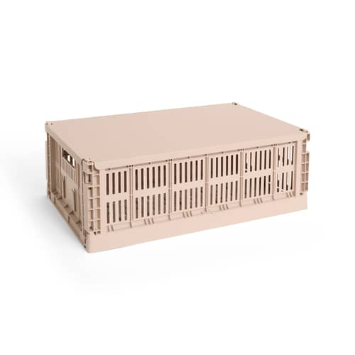 Couvercle  / Pour panier Colour Crate Large 34,5 x 53 cm - Hay - Rose poudré - Acier
