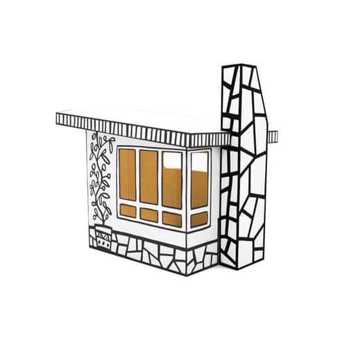 Villa Julia Den paper white black - Magis - Black & white - Cardboard