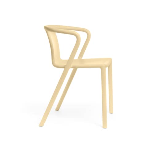 Fauteuil empilable Air-Armchair plastique beige / Jasper Morrison, 2006 - Magis - Crème - Polypropylène chargé de fibre de verre
