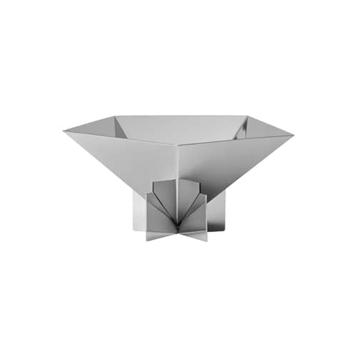 Schale Fem metall / Ø 23 x H 11 cm - Handgemacht - Normann Copenhagen - Stahl poliert - polierter rostfreier Stahl