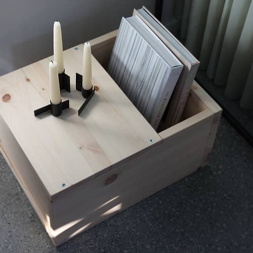 Grab-It End table natural wood / Side table & Stool - free-standing or hanging - KARUP DESIGN - Light pine - FSC-certified solid pine