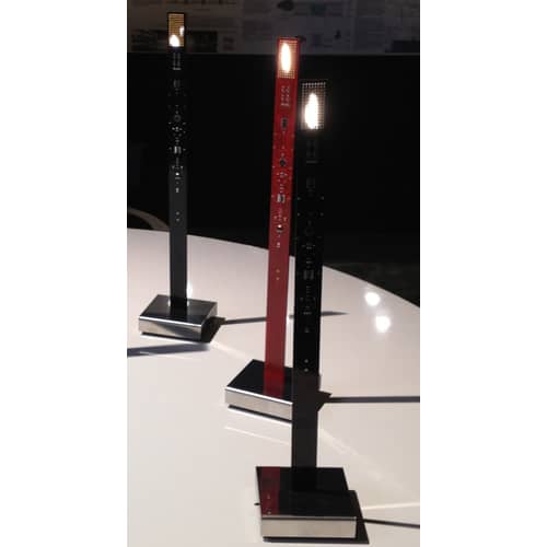 Lampada da tavolo My New Flame materiale plastico nero H 40 cm / Candela LED - Versione USB - Ingo Maurer - Nero - Materiale plastico, Metallo