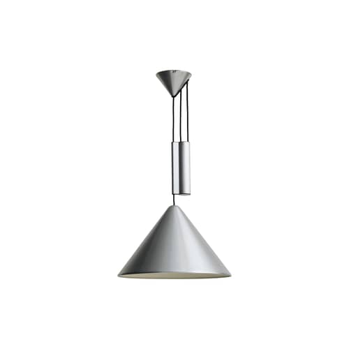Compass Pendant metal / Adjustable height with counterweight - Ø 43 cm - Hay - Brushed aluminium - Brushed aluminium