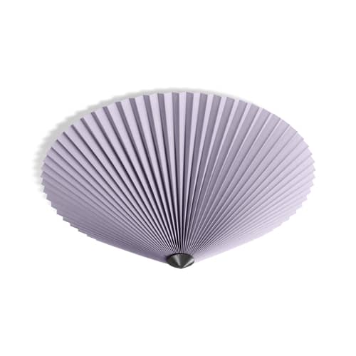Applique Matin Flush Mount tissu violet / Plafonnier - Large / Ø 50 cm - Hay - Lavande - Acier peint, Coton plissé