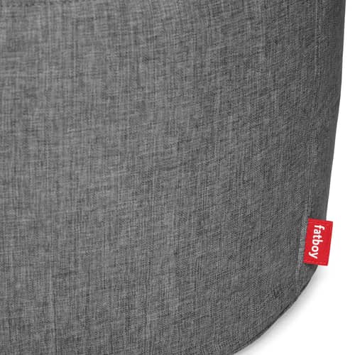 Pouf d\'extérieur Point Large Outdoor / Ø 70 x H 40 cm - Fatboy - Gris Rock - Polystyrène expansé, Tissu oléfine