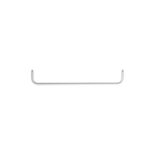  Suspension bar metal white / L 58 cm - For perforated metal shelves - String Furniture - White - Steel