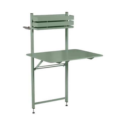Table pliante Balcon Bistro métal vert / Rabattable - 77 x 64 cm - Fermob - Cactus - Acier peint