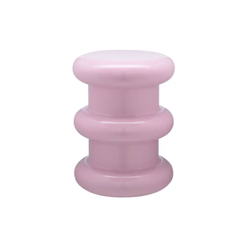 Tabouret Pilastro plastique rose / H 46 x Ø 35 cm - By Ettore Sottsass - Kartell - Rose - Technopolymère thermoplastique