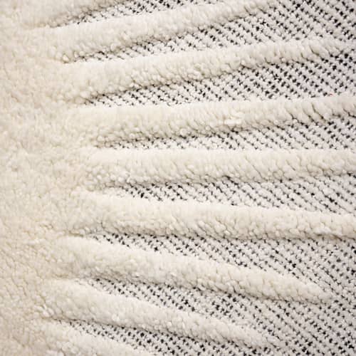 Tapis Edgy blanc / 170 x 240 cm - Tom Dixon - 170 x 240 cm - Laine de Nouvelle-Zélande