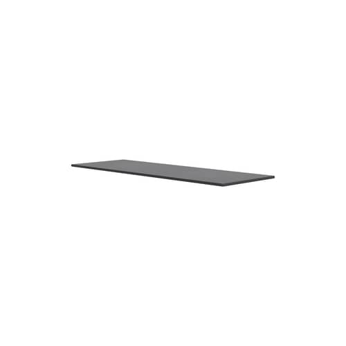 Accessorio  legno grigio / Piano/vassoio superiore per due moduli Montana Mini - L 70 x P 25 cm - MONTANA - Antracite 04 - MDF laccato
