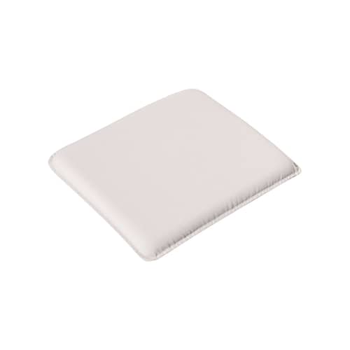 Accessorio  tessuto bianco / Cuscino per seduta per Sedia impilabile e Poltrona Palissade - Hay - Bianco cremoso - Schiuma di poliuretano, Tessuto da esterni Olefina