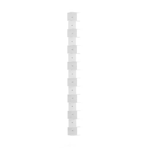 Bibliothèque murale Ptolomeo Wall métal blanc / H 210 cm - Opinion Ciatti - Blanc - Acier