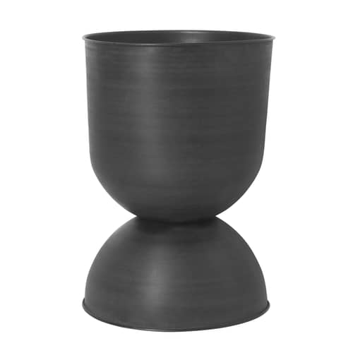 Blumentopf Hourglass Large von Ferm Living - schwarz
