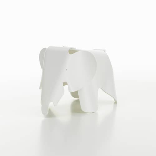 Decorazione Eames Elephant RE (1945) materiale plastico bianco / Piccolo - L 39 cm / Plastica riciclata - Vitra - Bianco - Polipropilene riciclato