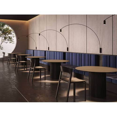 Wandleuchte mit Stromkabel Fox metall schwarz / LED - L 150 cm / Drehbar & ausrichtbar - Nemo - Mattschwarz - Aluminium, Stahl