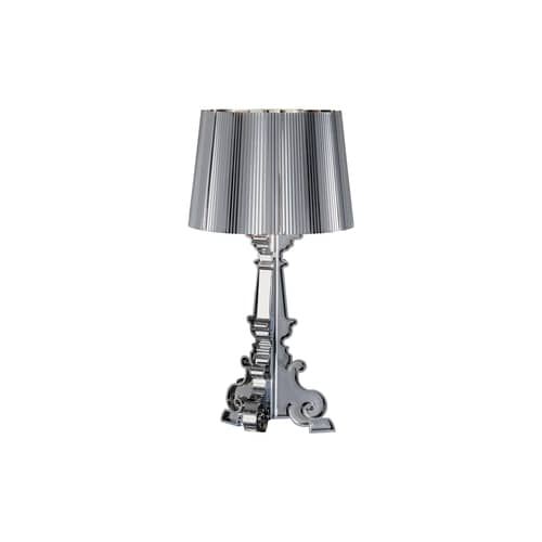 Lampada da tavolo Bourgie Chrome materiale plastico grigio argento metallo / H 68-78 cm - Ferruccio Laviani, 2004 - Kartell - Cromata - ABS cromato