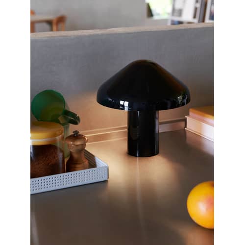 Lampe extérieur sans fil rechargeable Pao plastique gris - Hay - Gris - Polycarbonate
