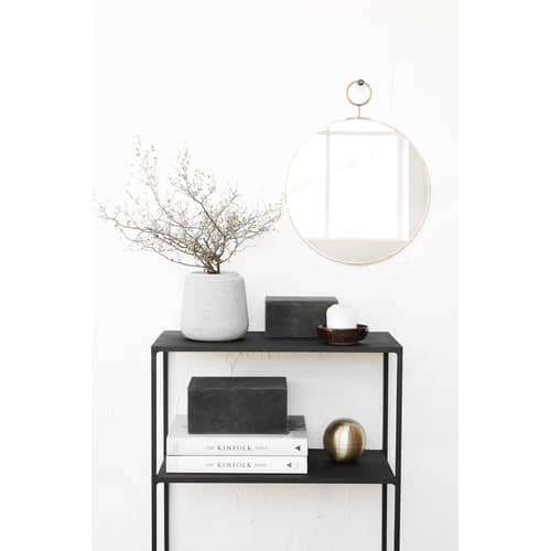 Miroir mural The loop      / Laiton - Ø 32 cm - House Doctor - Ø 32 cm / Laiton - Laiton, Miroir