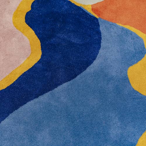 Hangover Rug textile multicoloured / 210 x 140 cm - Hand-tufted wool - COLORTHERAPIS - 210 x 140 cm / Multicoulered - New-zealand wool