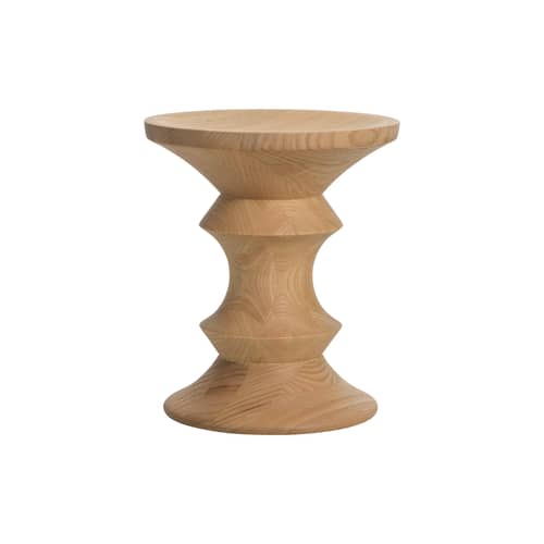 Stools Stool natural wood / Model C - Vitra - Model C / Natural chestnut tree - Solid chestnut wood