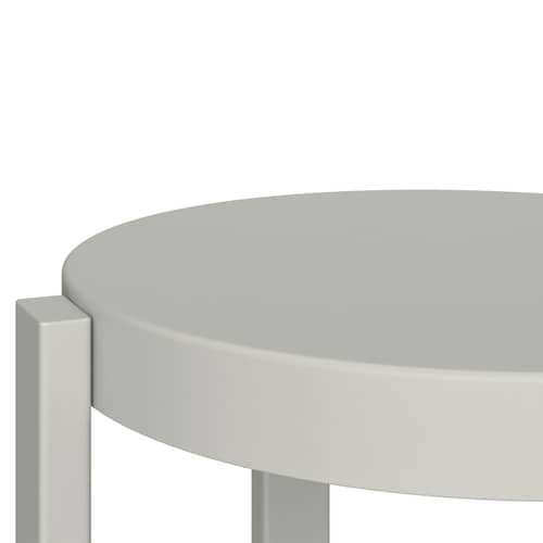 Tabouret Doon métal gris / H 45 cm - NOO.MA - Gris galet - Acier