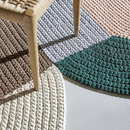 Tapis The Crochet Collection Trio / 180 x 300 cm - Crochet - Gan - Multicolore - Laine
