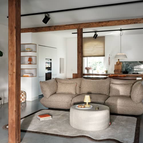 Teppich Not Straight Large textil beige / 200 x 290 cm - Fatboy - 200 x 290 cm - Polypropylen