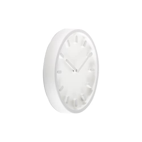 Tempo Wall clock plastic material grey Wall clock - Magis - White dial / Grey accents - ABS