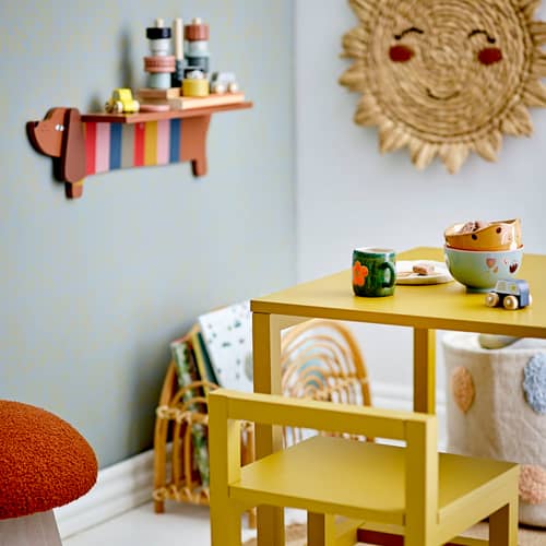 Charlie Wall shelf wood multicoloured / L 54 cm - Bloomingville - Multicoulered - MDF