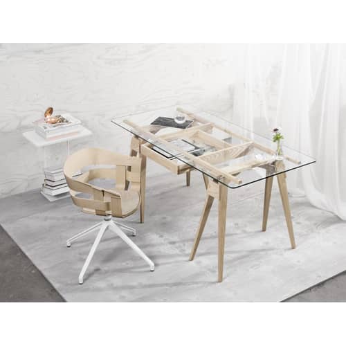 Tiroir / Pour bureau Arco bois naturel  / Seconde vie - Design House Stockholm - Tiroir / Frêne naturel - Frêne