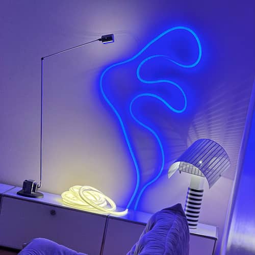 Accessorio  materiale plastico trasparente / 10 clip trasparenti per la Ghirlanda luminosa Flex Tube - STUDIO ABOUT - Trasparente - Plastica