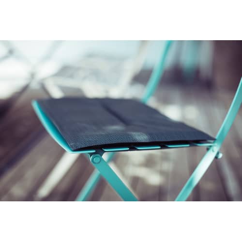 Coussin d\'assise  tissu vert / Pour chaise Bistro - Fermob - Romarin - Mousse, Toile