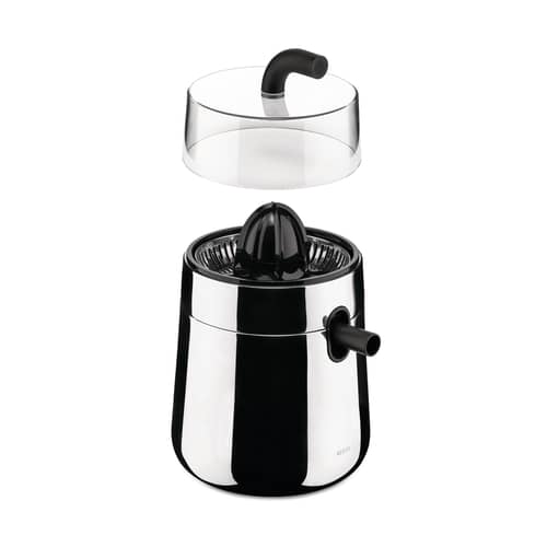 Presse-agrumes électrique Toru métal - Alessi - Acier poli / Noir - Acier inoxydable poli, Résine thermoplastique