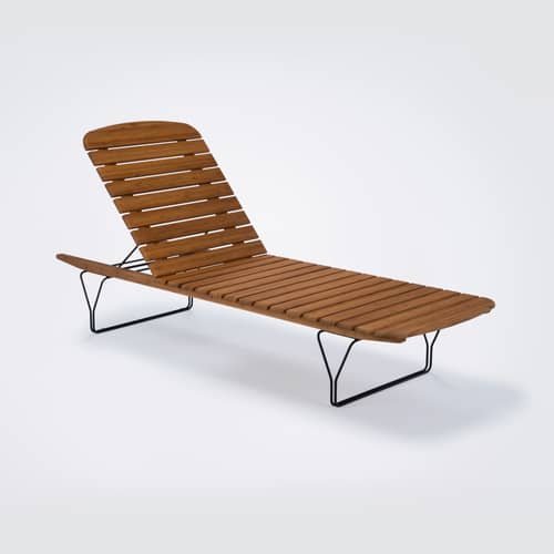 Molo Reclining deckchair natural wood / Bamboo - Multiposition - Houe - Sun lounger / Bamboo - Bamboo