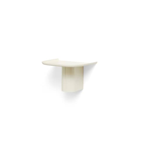 Scaffale Korpus Small metallo beige / 1 gancio - L 35 x P 29 x H 21,5 cm / Alluminio - Hay - Crema - Alluminio