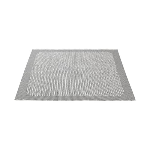 Tapis Pebble / Tissé main - 170 x 240 cm - Muuto - Gris clair - Fibre de jute, Laine