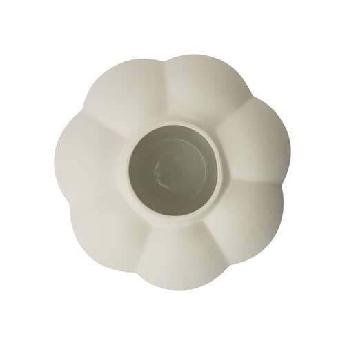 Vase Uva céramique blanc / Ø 26 x H 28 cm - AYTM - H 28 cm / Crème - Grès