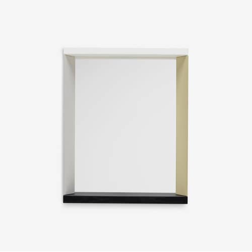 Wandspiegel Colour Frame - Small holz natur / B 38,5 x H 48 cm - Vitra - Neutral - Glas, Lackierte Esche